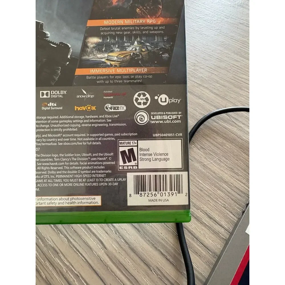 Tom Clancy’s The Division Xbox One Complete CIB
